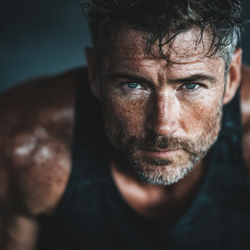 Чоловік виконує функціональні вправи MenStrong